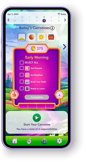 Track progress and earn rewards to encourage positive behavior.